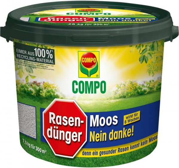 Compo Rasendünger Moos - Nein danke 7,5kg Eimer