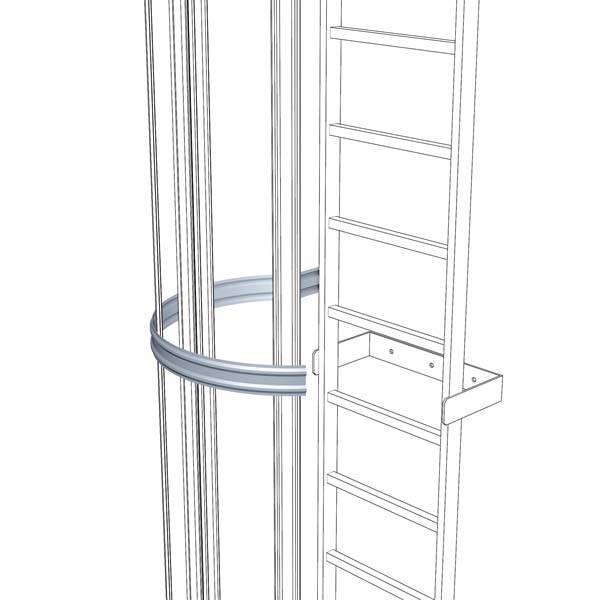 Zarges 3/4-Rückenschutzbügel 700mm VA 44287