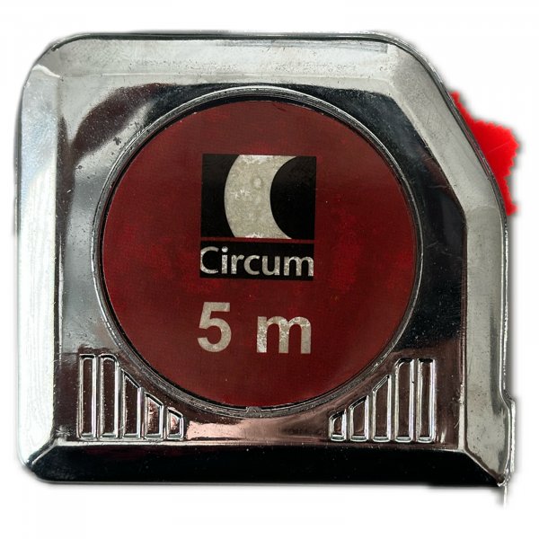 Circum Metall Massband 5 Meter 19 mm breit Maßband Rollbandmaß Metermaß