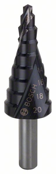 BOSCH STUFENBOHRER HSS-ALTIN, 4 - 20 MM, 6 MM, 50 MM, 9 STUFEN