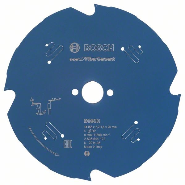 BOSCH KREISSÄGEBLATT EXPERT FOR FIBER CEMENT, 165 X 20 X 2,2 MM, 4