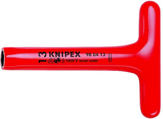 KNIPEX 98 04 13 Steckschlüssel mit T-Griff 200 mm