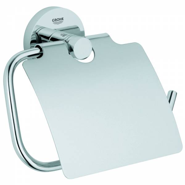 GROHE WC-Papierhalter Essentials 40367 Metall mit Deckel chrom