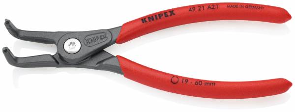 KNIPEX 49 21 A41 Präzisions-Sicherungsringzange für Außenringe auf Wellen 305 mm grau atramentiert m