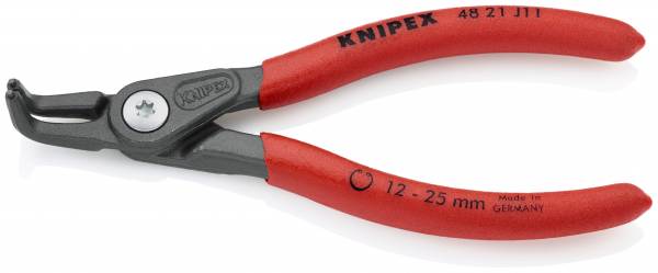 KNIPEX 48 21 J11 SB Präzisions-Sicherungsringzange für Innenringe in Bohrungen 130 mm grau atramenti