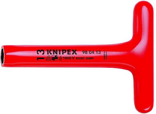 KNIPEX 98 04 08 Steckschlüssel mit T-Griff 200 mm