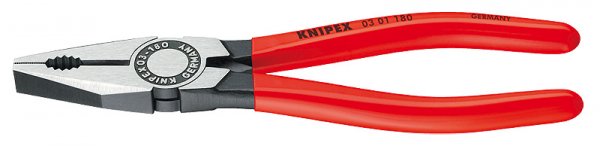 KNIPEX 03 01 180 Kombizange schwarzKunststoff überzogen 0301