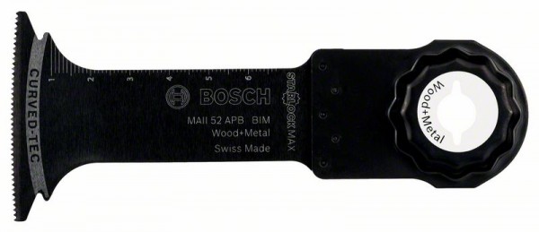 Bosch BIM Tauchsägeblatt MAII 52 APB Wood and Metal, 52 x 70 mm, 1er-Pack