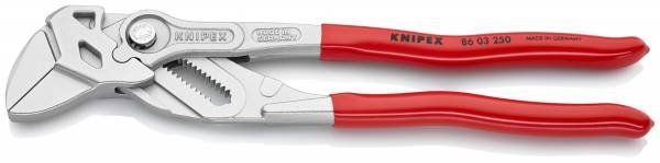 KNIPEX 86 03 250 SB Zangenschlüssel Zange und Schraubenschlüssel in einem Werkzeug 250 mm verchromt