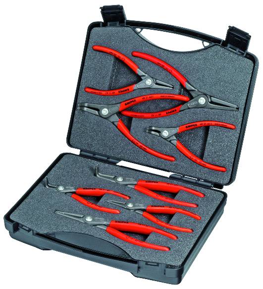 KNIPEX 00 21 25 Präzisions-Sicherungsringzangen-Set 8-teilig 270 mm