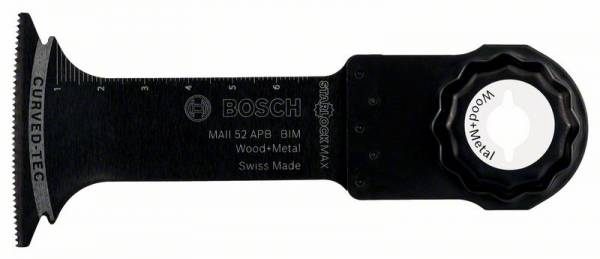 Bosch BIM Tauchsägeblatt MAII 52 APB, Wood and Metal, 52 x 70 mm