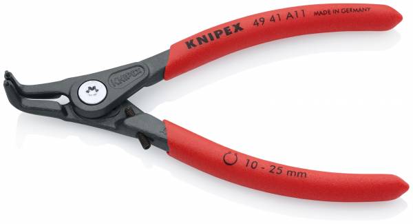 KNIPEX 49 41 A11 Präzisions-Sicherungsringzange für Außenringe auf Wellen 130 mm grau atramentiert m