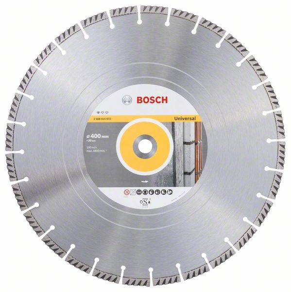 Bosch Diamanttrennscheibe Standard for Universal, 400 x 20 x 3,2 x 10 mm