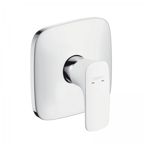 HG Brausenmischer Unterputz PuraVida Fertigset weiss/chrom Hansgrohe 15665400