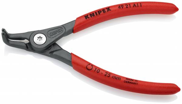 KNIPEX 49 21 A11 SB Präzisions-Sicherungsringzange für Außenringe auf Wellen 130 mm grau atramentier