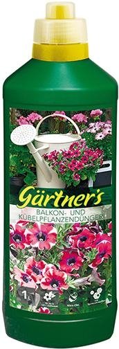 Gärtners Balkon- und Kübelpflanzen- Dünger, 1l