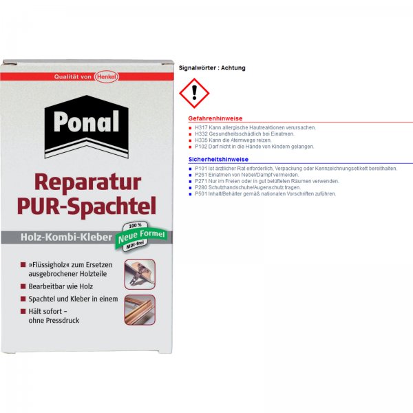 Ponal Reparatur PUR-Spachtel 177g VPE 6