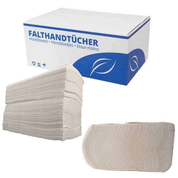 54 x 3000 Handtuchpapier Inter/N- Falz 2-lagig hochweiß Zellstoff