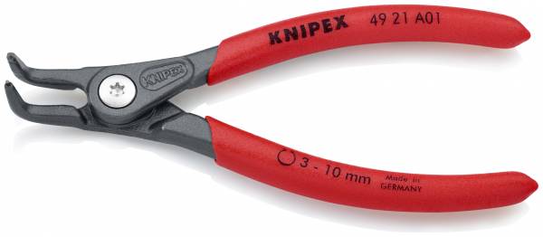 KNIPEX 49 21 A01 Präzisions-Sicherungsringzange für Außenringe auf Wellen 130 mm grau atramentiert m