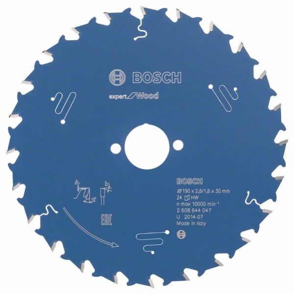 BOSCH KREISSÄGEBLATT EXPERT FOR WOOD, 190 X 30 X 2,6 MM, 24