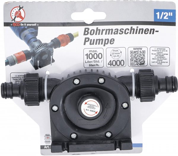 BGS Bohrmaschinen-Pumpe 50830 1/2" 1000 l/h