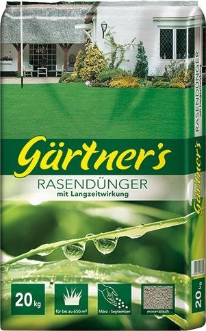 Gärtners Rasendünger mit LZW komp. 20 kg