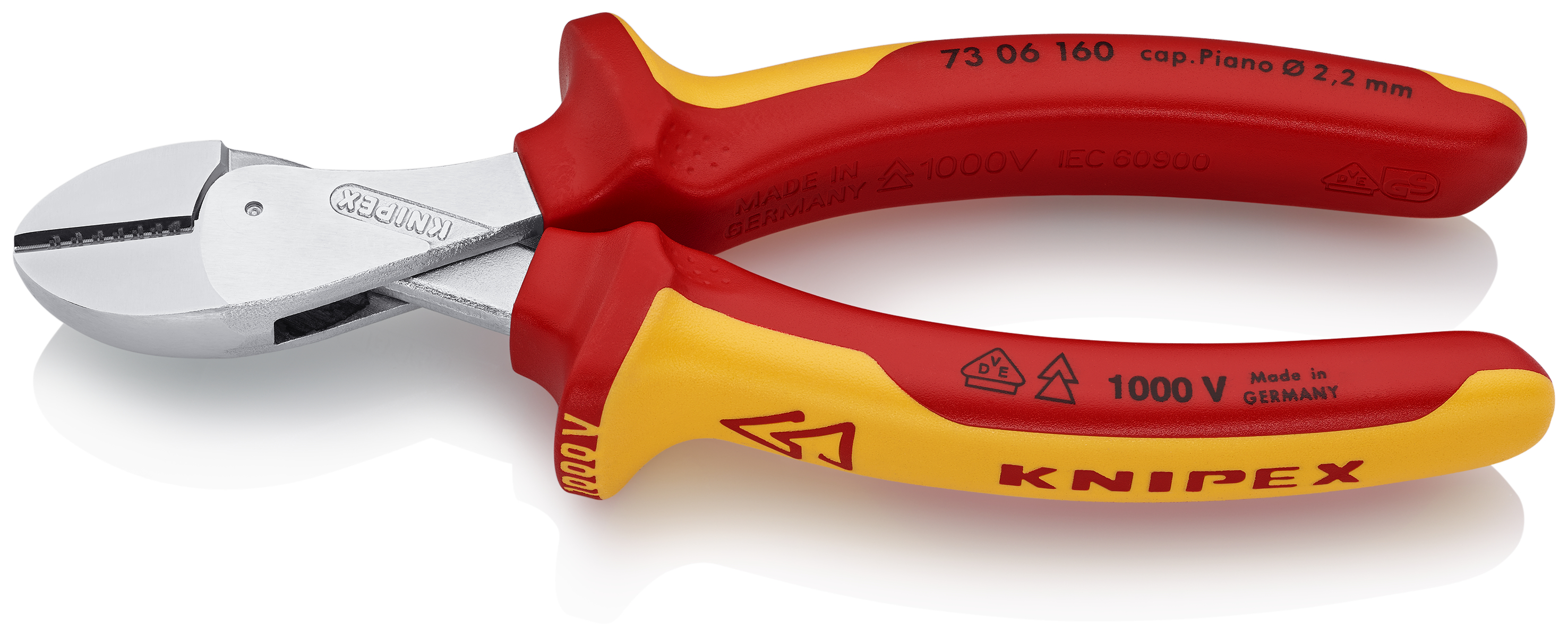 KNIPEX 73 06 160 CBdirekt / X-Cut® Werkzeug hochübersetzt für mm / | Garten Profi-Shop Sanitär 160 Kompakt-Seitenschneider
