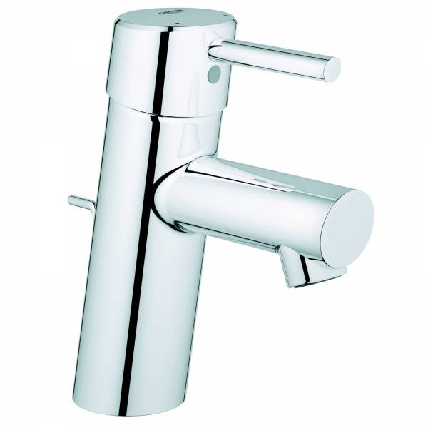 GROHE Einhand-WT-Batterie Concetto 32204 mit Zugstangen-Ablaufgarnitur chrom