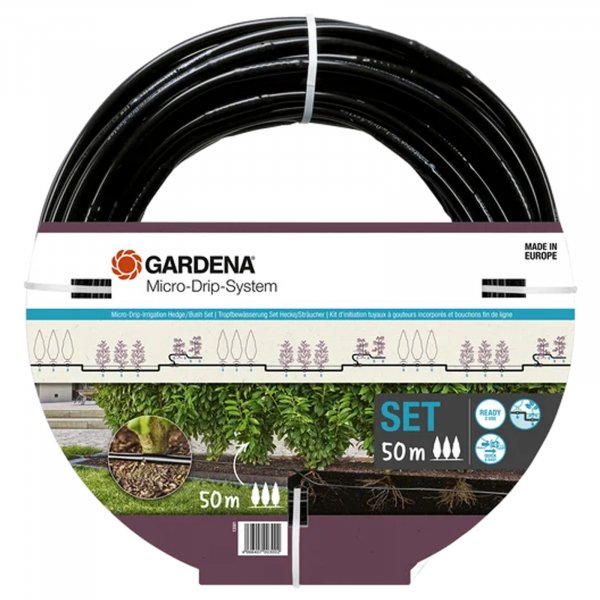 Gardena MDS Tropfbewässerung Set Hecke/Büsche (50 m) 13501