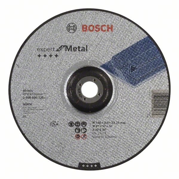 BOSCH TRENNSCHEIBE GEKRÖPFT EXPERT FOR METAL A 30 S BF, 230 MM, 22,23 MM, 3 MM