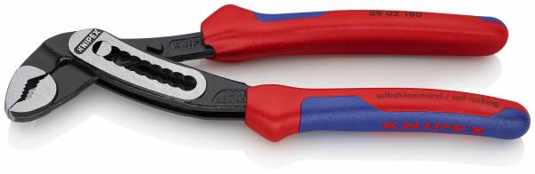 KNIPEX 88 02 180 Alligator® Wasserpumpenzange 180 mm schwarz atramentiert mit Mehrkomponenten-Hülle