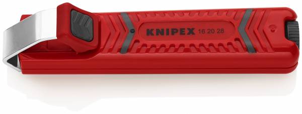 KNIPEX 16 20 28 SB Abmantelungswerkzeug mit Schleppklinge 130 mm schlagfestes Kunststoffgehäuse