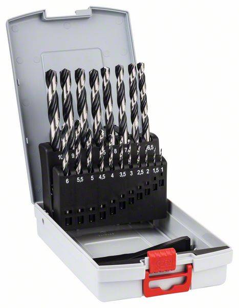 Bosch Metallspiralbohrer-HSS-Set PointTeQ, DIN 338, 19-teilige ProBox