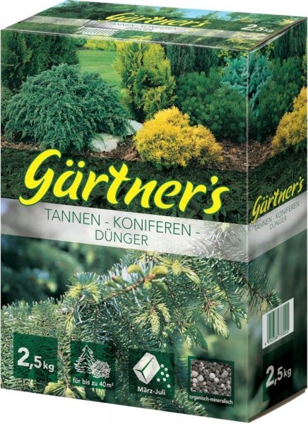Gärtners Tannendünger, 5-3-6+(4MgO) 2,5 kg 11274