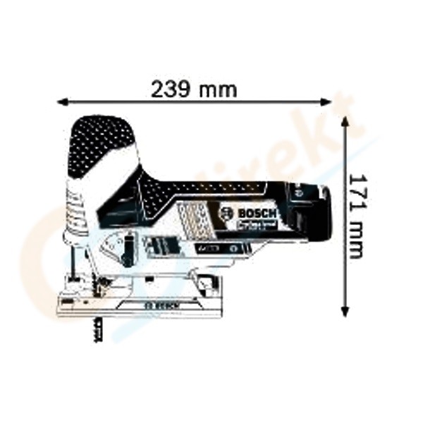 BOSCH battery jigsaw GST 12V-70 / GST  10.8 V-LI, SOLO VERSION, L-BOXX