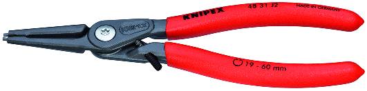 KNIPEX 48 31 J2 Präzisions-Sicherungsringzange für Innenringe in Bohrungen mit Überdehnungsschutz 18