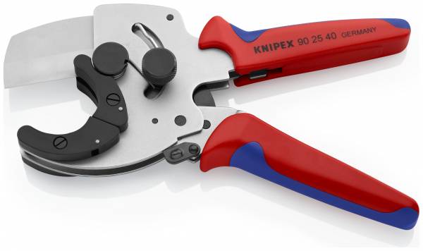 KNIPEX 90 25 40 Rohrschneider für Verbund- und Kunststoffrohre 210 mm verzinkt mit Mehrkomponenten-H