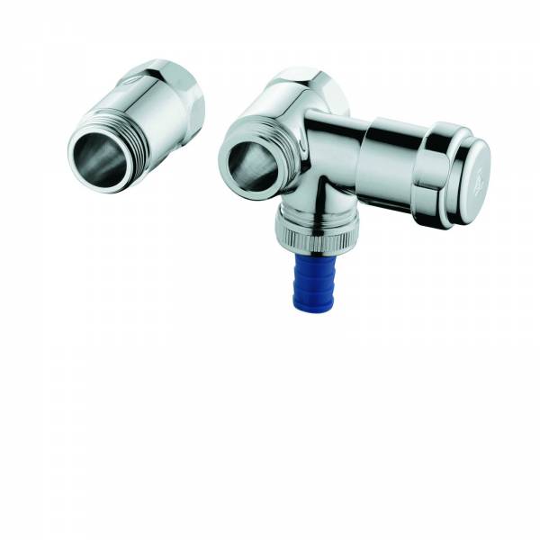 GROHE WAS-Ventil Batt. 41043 Design-Gr. DN20 Anschluss rechts für 1/2" chrom