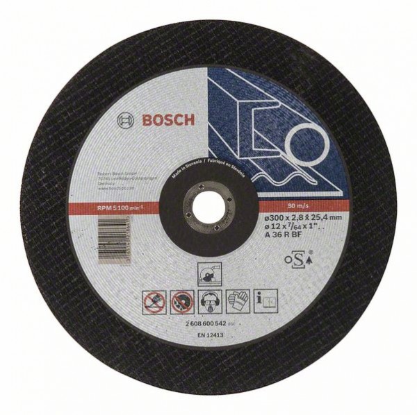 BOSCH TRENNSCHEIBE GERADE EXPERT FOR METAL A 36 R BF, 300 MM, 25,40 MM, 2,8 MM