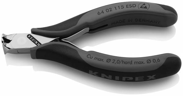 KNIPEX 64 02 115 ESD Elektronik-Vornschneider ESD 130 mm