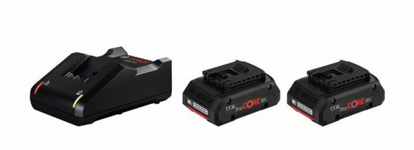 Bosch Akku Starter-Set: 2 x ProCORE 18 Volt, 4.0 Ah und GAL 18V-40 1600A01BA3