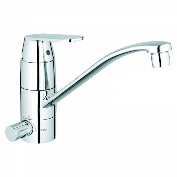 GROHE EH-SPT-Batterie Eurosmart C 31161 flacher Auslauf Absperrventil chrom