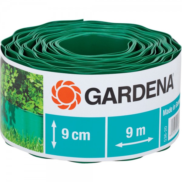 Gardena Beeteinfassung Raseneinfassung grün 15 cm hoch X 9 m lang 538-20