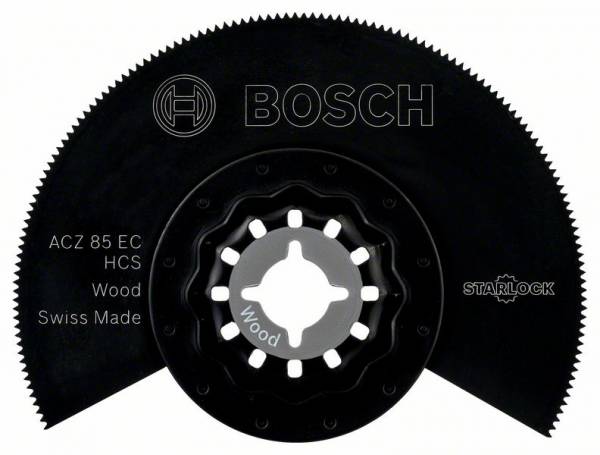 BOSCH SEGMENTSÄGEBLATT HCS ACZ 85 EC, WOOD, 85 MM, GEKRÖPFT