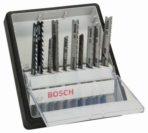 BOSCH STICHSÄGEBLATT-SET ROBUST LINE WOOD AND METAL, T-SCHAFT, 10-TEILIG