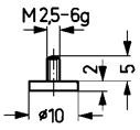 Messeinsatz HM Abb.11/10,0mm Käfer