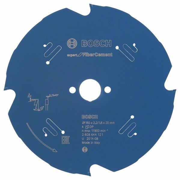 Bosch Kreissägeblatt Expert for Fiber Cement 160 x 20 x 2,2 mm 4 Zähne