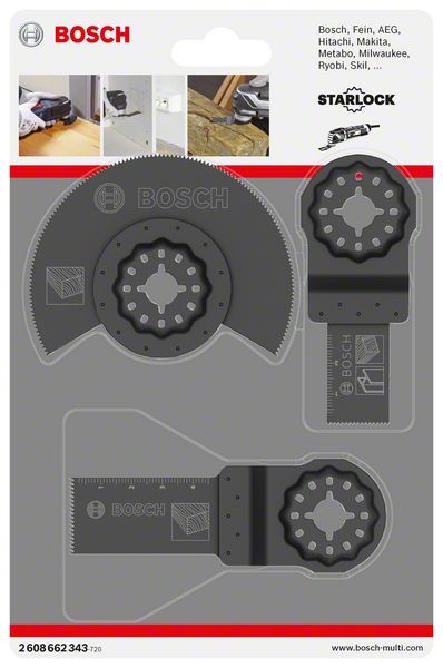 Bosch Universal-Set, 3-teilig, für Multi-Cutter