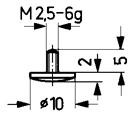 Messeinsatz HM Abb.12/10,0mm Käfer