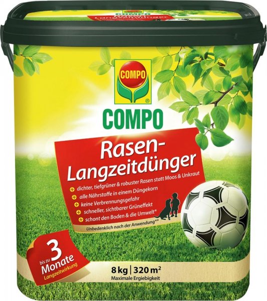 Compo Rasen-Langzeitdünger 8 kg Eimer